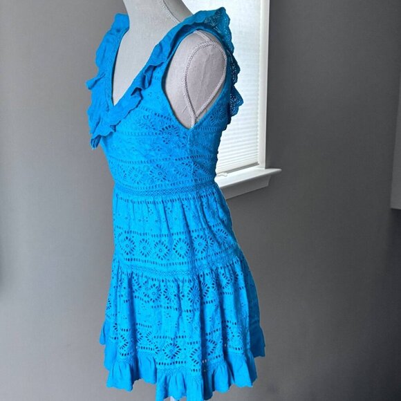 NWOT! ALICE + OLIVIA Beautiful Eyelet Boho Cotton Dress - Size 0 - Picture 7 of 8